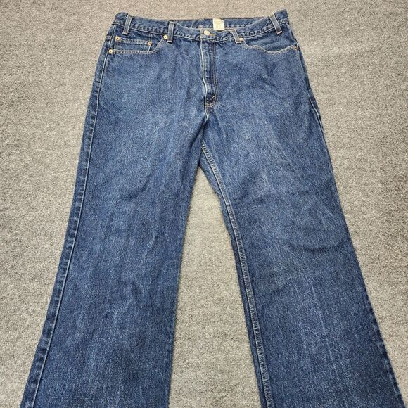Vintage Levis Jeans Mens 40x30 Blue Denim 517 Boot Cut Orange Tab 00s Y2K - Picture 8 of 11